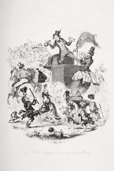 Mr. Bob Sawyers Art zu reisen, Illustration aus 